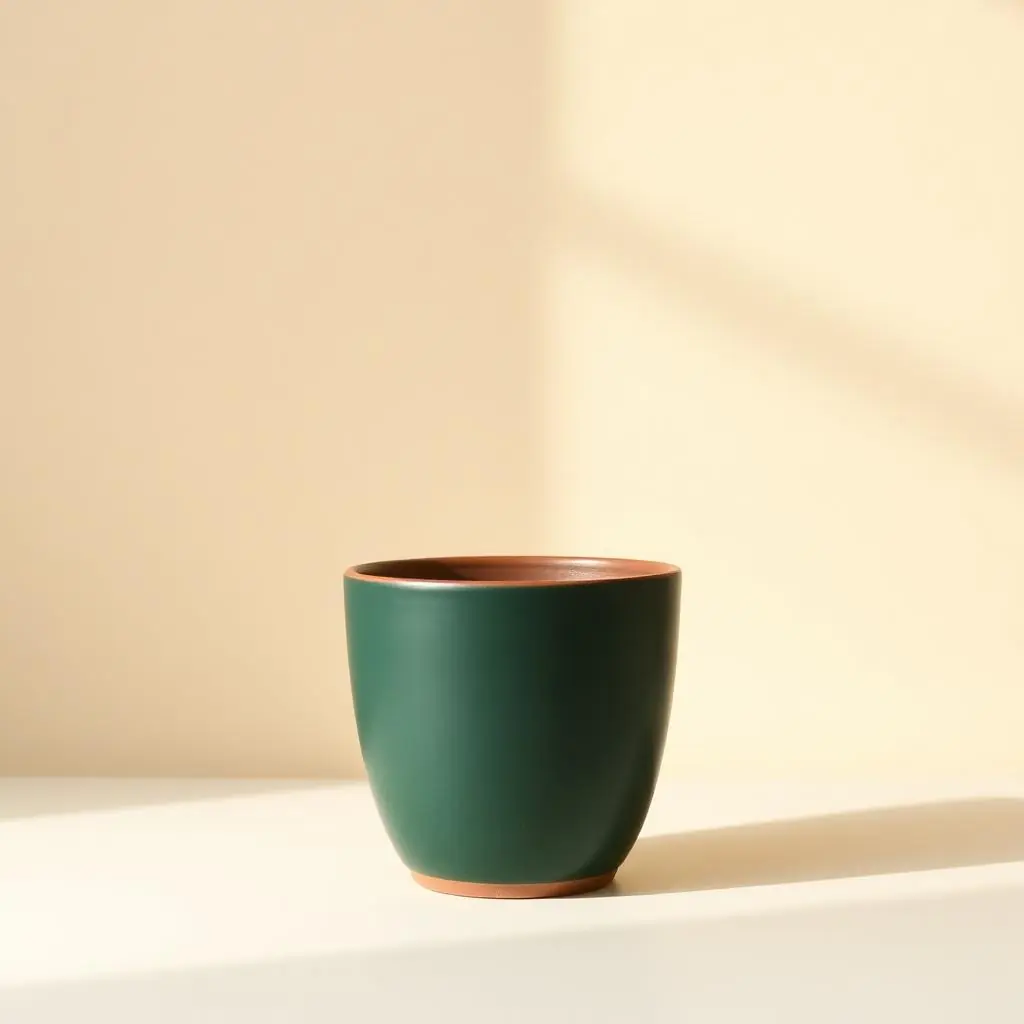 Керамическое кашпо HI GREEN — Matte ceramic