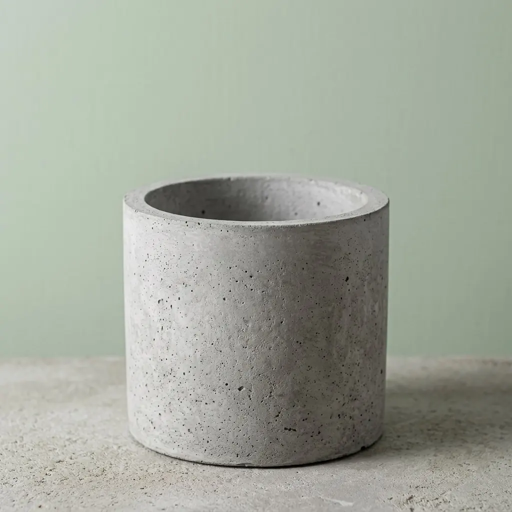Кашпо бетон круглое — Fibercement round planter