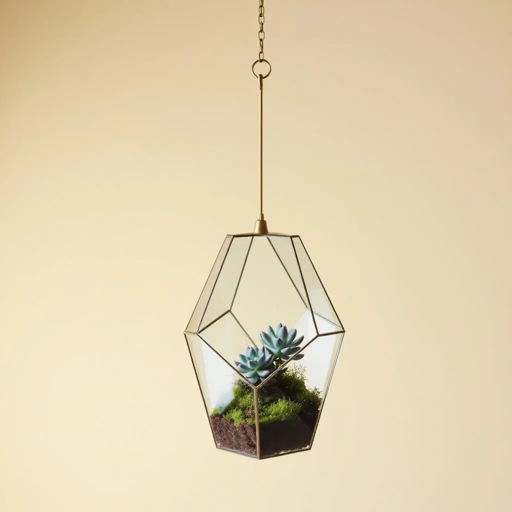 Подвесной флорариум — Hanging geometric terrarium