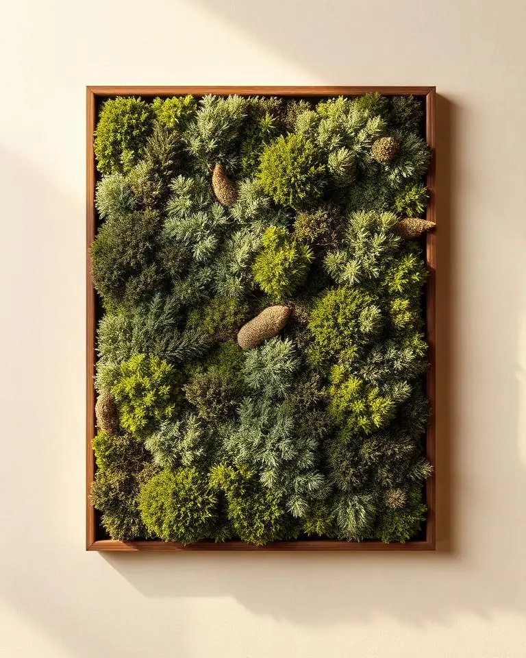 Панно из стабилизированного мха — Preserved moss art